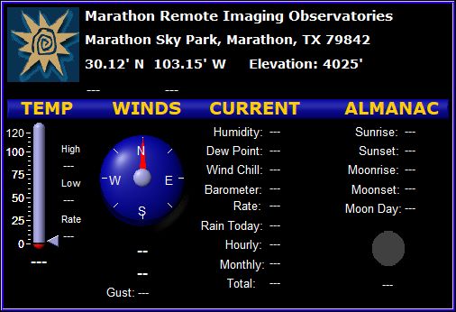 Current DWS Weather Snapshot From MaRIO